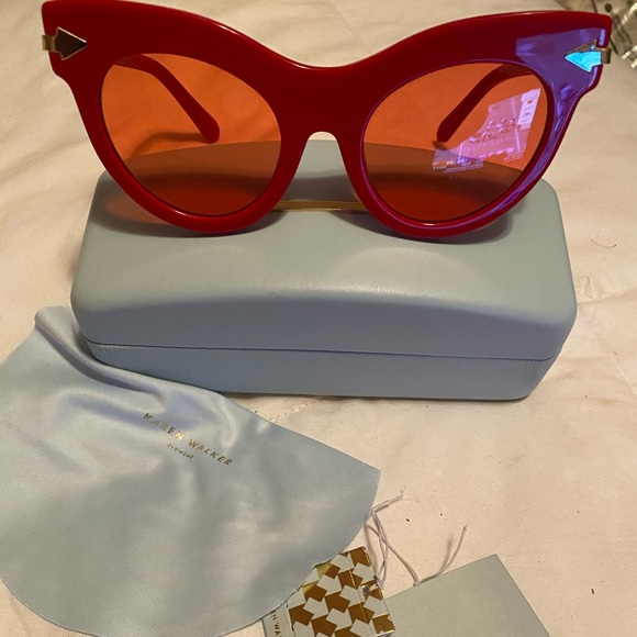 Karen Walker Accessories - BN - Karen Walker Bright Red Sunnies